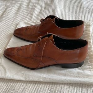 Santoni leather shoes